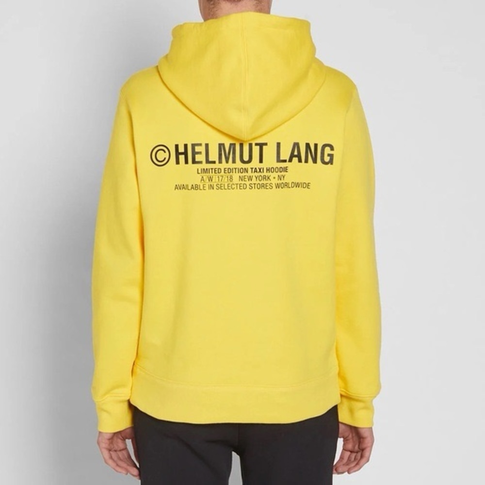 Helmut Lang Taxi Print Terry Hoodie NYC condition NWOT - Picture 2 of 11